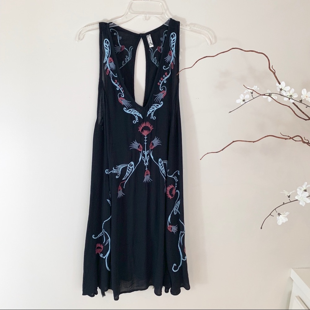 Free People Adelaide Festival Dress Black S NWT - Picture 7 of 8